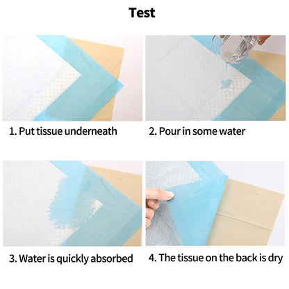 Amakunft Rabbit Pee Pads, Pet Toilet/ Potty Training Pads, Super Absorbent Guinea Pig Disposable Diaper for Hedgehog, Hamster, Chinchilla, Cat, Reptile and Other Small Animal (Blue, 50pcs-18"x13")