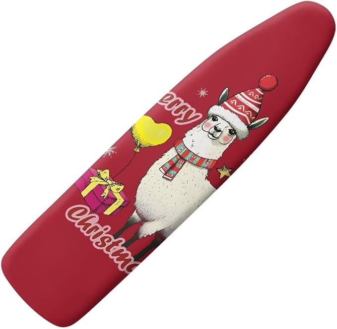 Alpaca Christmas Ironing Board Cover and Pad Ventilate Resist Scorching Cover