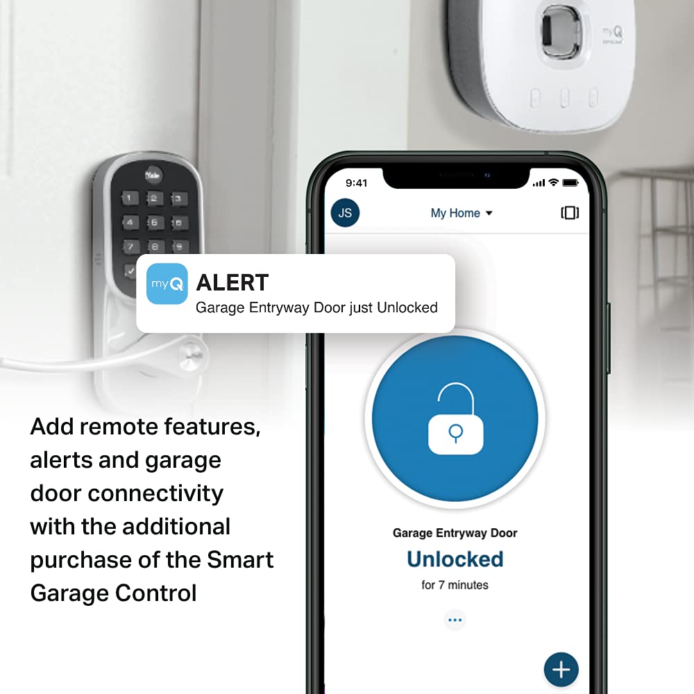 Yale | LiftMaster Smart Lock with Touchscreen Deadbolt - Works with myQ App & Key by Amazon in-Garage Delivery when paired with Smart Garage Hub (sold separately), Oil Rubbed Bronze
