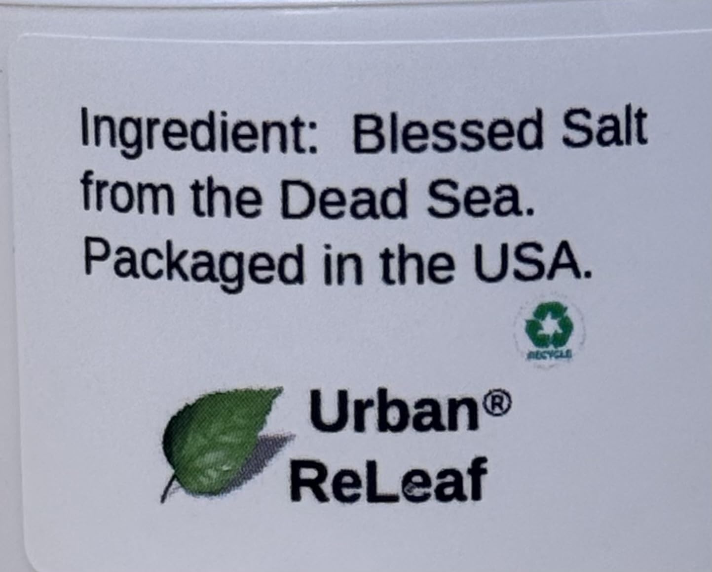 Urban ReLeaf BLESSING SALT! Blessed Dead Sea Salt from the Dead Sea. Holy Ceremony Wedding Anointing Baptism Meals Housewarming, Bless Family, Home, Special Occasions. Purify, Meditate, Cleanse, Sacrament