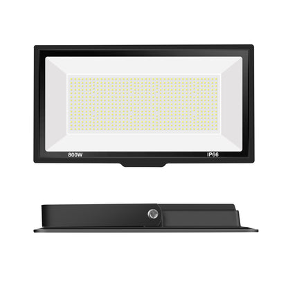 Gopretty 800W LED Flood Light Outdoor,3600W Equivalent Super Bright FloodLight with Plug,80000LM 6000K Daylight White IP66 Waterproof Commercial Lighting for Sports Fields,Courts, Arena, Stadium