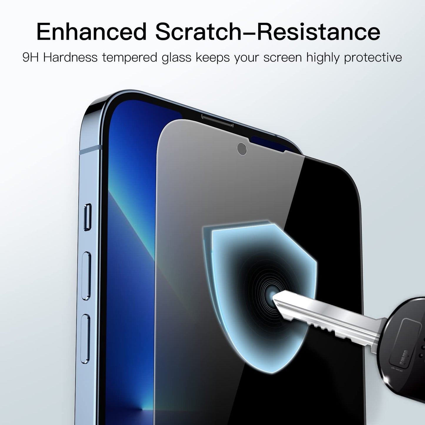 JETech Privacy Full Coverage Screen Protector for iPhone 16e 2025, iPhone 13/13 Pro 6.1-Inch, Anti-Spy Tempered Glass Film, Edge to Edge Protection Case-Friendly, 2-Pack