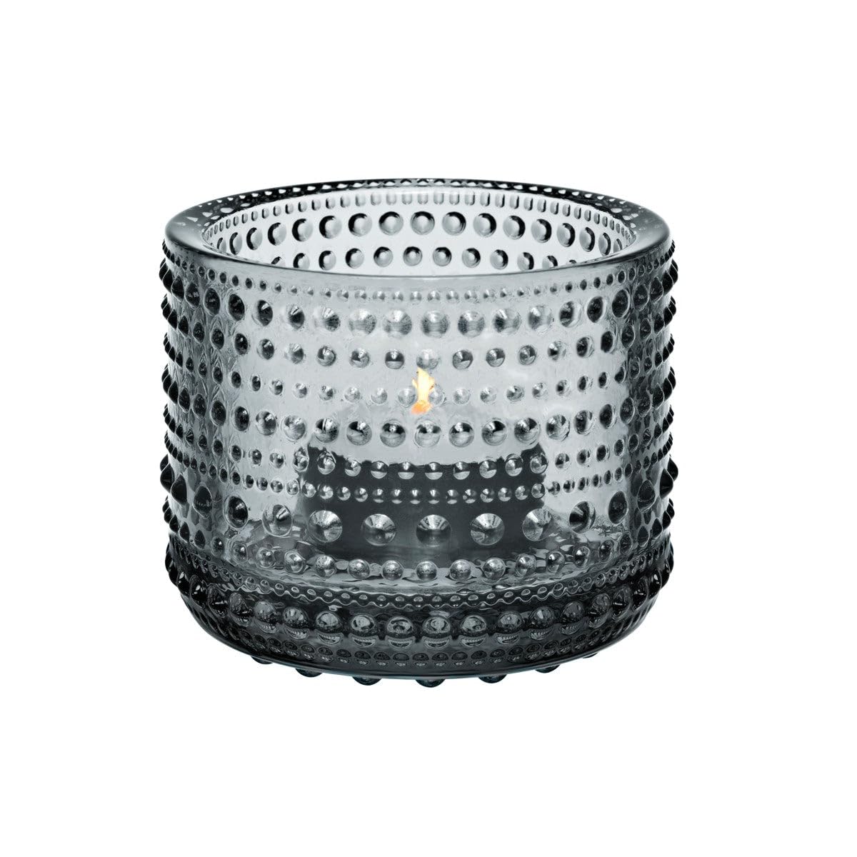 Iittala Kastehelmi Tealight Candleholders by Oiva Toikka (Grey)