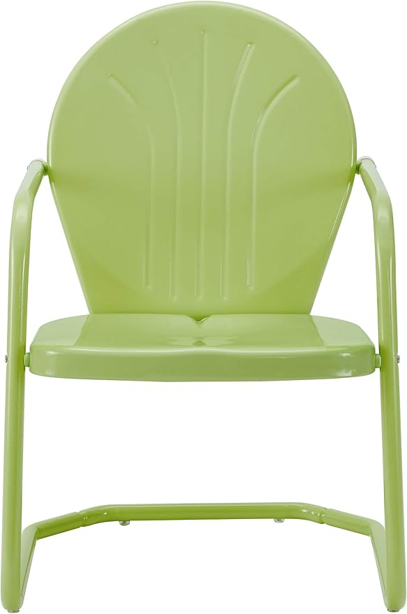 Crosley Furniture Griffith Outdoor Chair, Retro Metal Patio Chairs