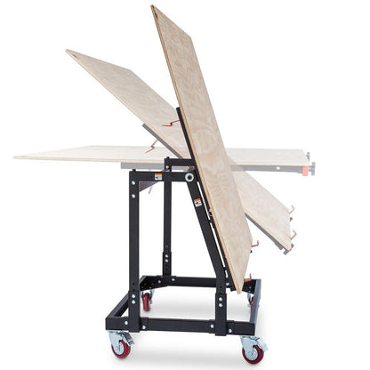 Rockler Material Mate Panel Cart and Shop Stand – Mobile Base Stand Contains Smooth Rolling 4” Casters – Mobile Workbench for Tools - Rigid Steel Frame Construction – Woodworking Tools and Accessories