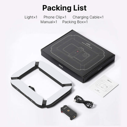 Smartphone Video Rig PICTRON U200 Handheld LED Ring Light Selfie Light Phone Video Stabilizer for Camera, Smartphone, Action Camera, YouTube, Setup, Filmmaking, Makeup, Vlogging