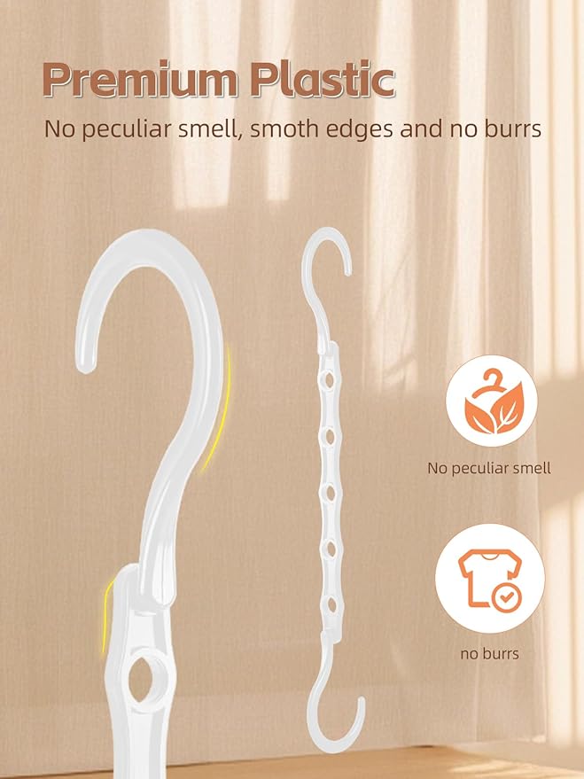 HOUSE DAY Closet Organizers and Storage, 8 Pack Magic Hangers Space Saving