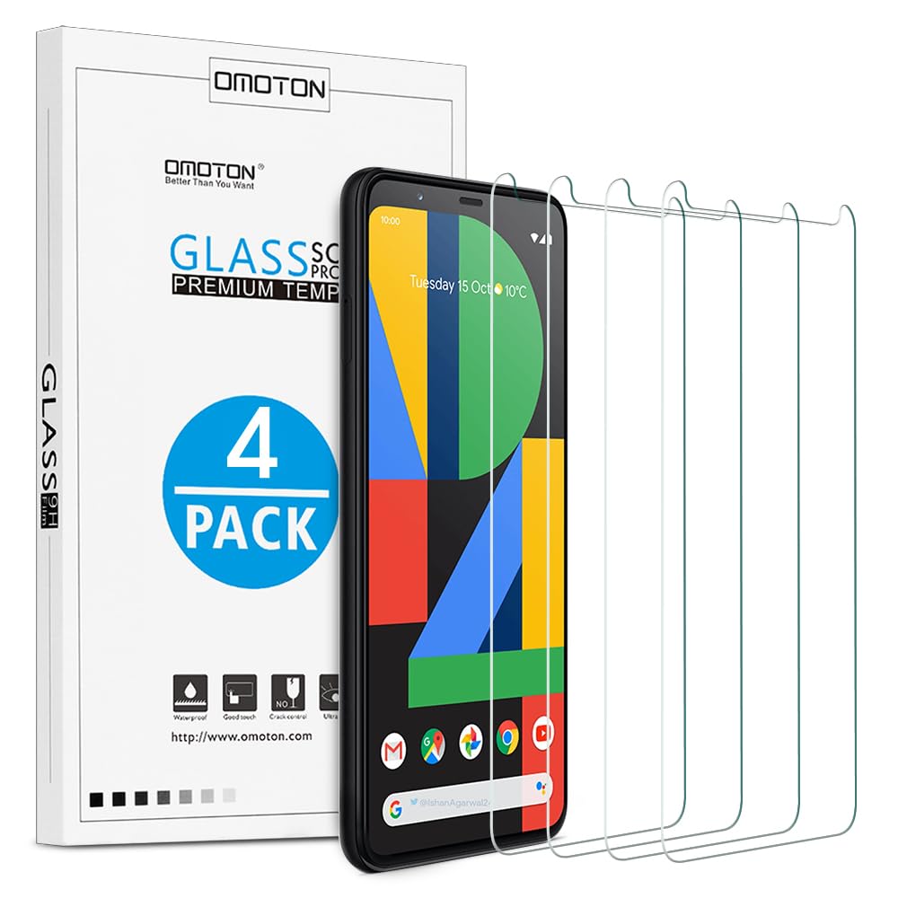 OMOTON 3+2 Pack for Google Pixel 9 Pro XL Screen Protector 6.8 Inch, 3 Tempered Glass Film & 2 Camera Lens Protector, Bubble-free, HD Clear, Not for 9 Pro/ 9