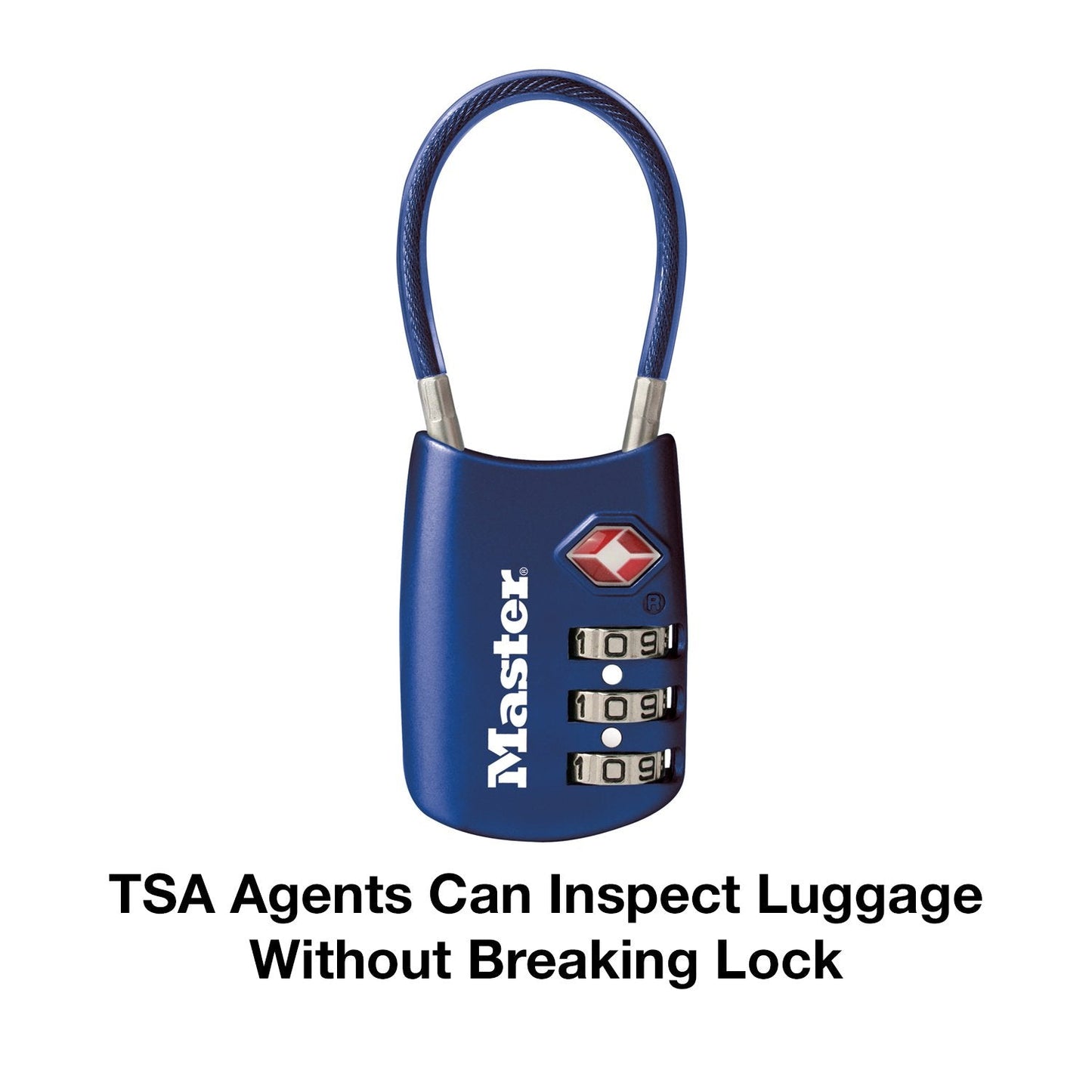 Master Lock 647D Combination Padlock, 1, Black & TSA Set Your Own Combination Luggage Lock, TSA Approved Lock for Backpacks, Bags and Luggage, Colors May Vary, 4688D