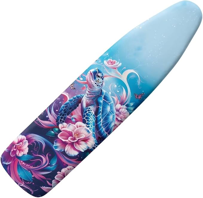 Sprowallow Turtle Flowers Ironing Board Covers Heavy-Duty Elastic Edge Iron