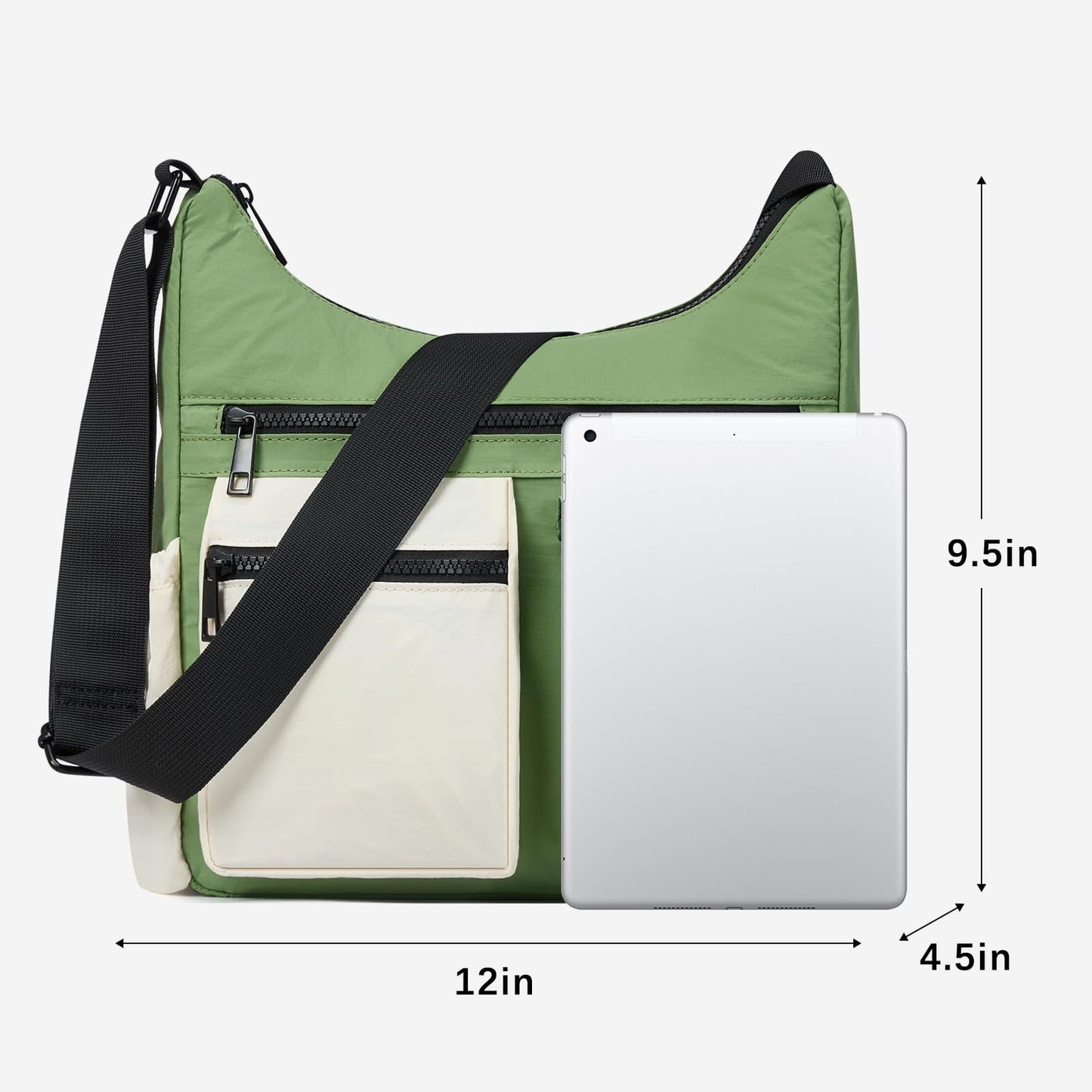 CLUCI Travel Purses for Women, Waterproof Nylon Crossbody Bags for Woman Trendy, Anti Theft Shoulder Handbags for Ladies