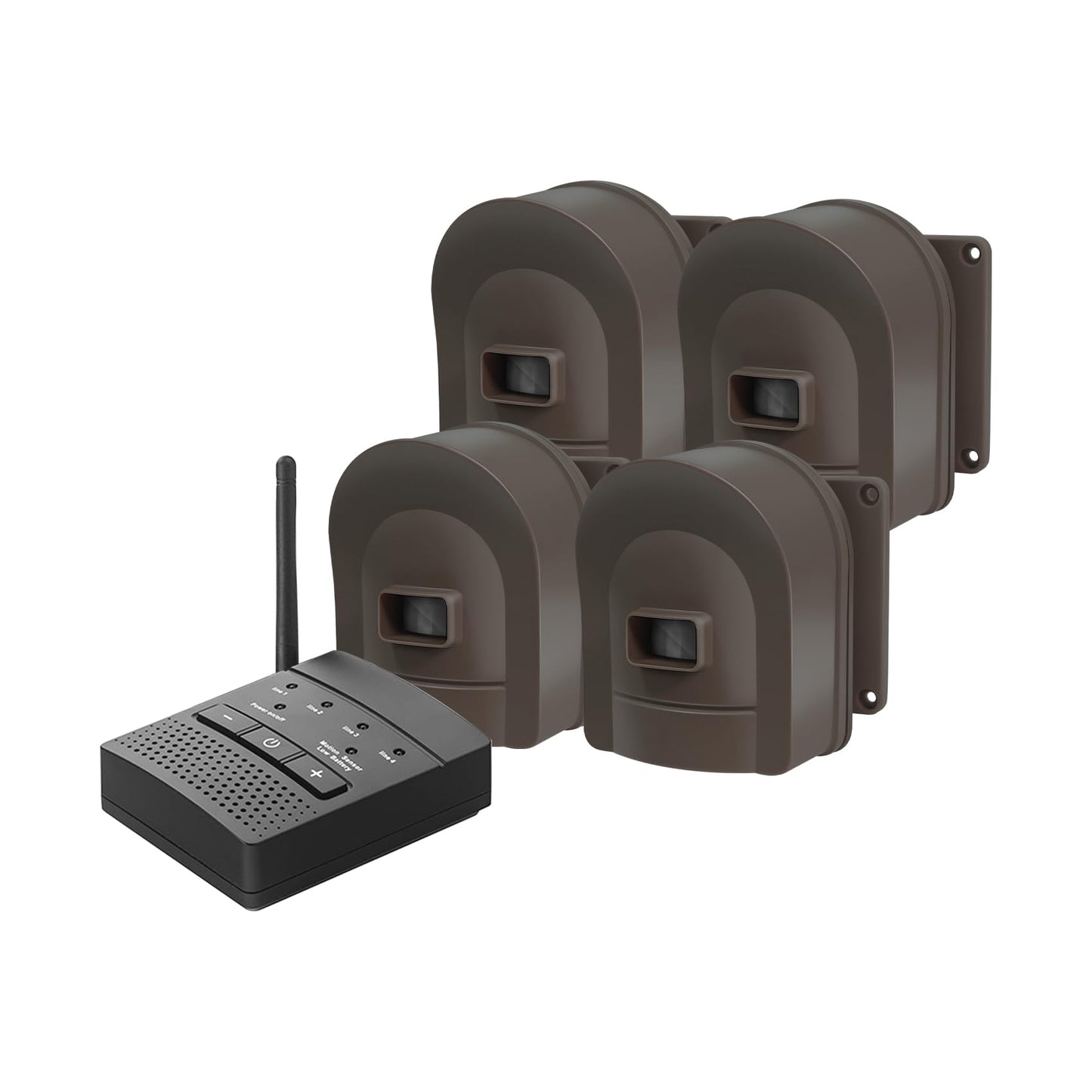 1/2 Mile Hosmart Driveway Alarm Wireless Sensor System & Driveway Sensor Alert System Weatherproof Security Outdoor Motion Sensor & Detector(1 Receiver & 4 Sensors)