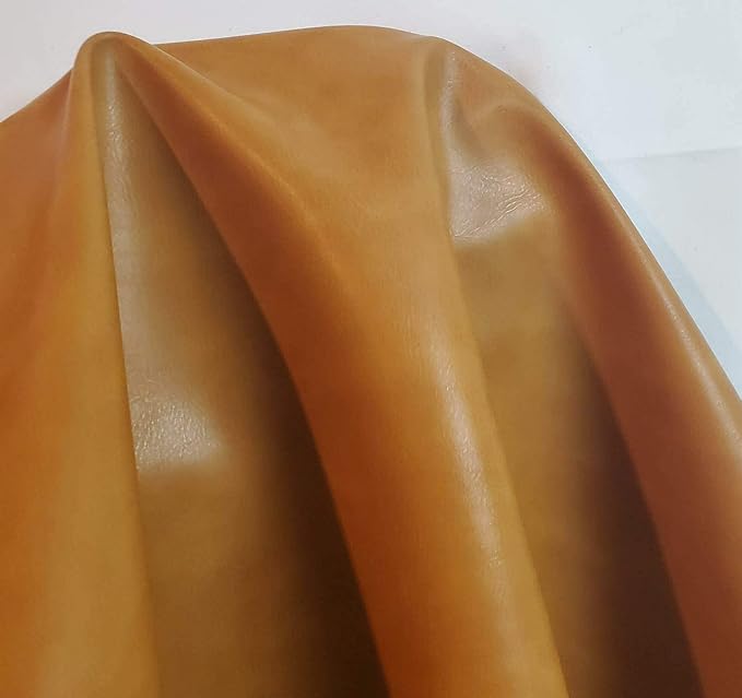 NAT Leathers | Caramel Light Tan Nude Beige Soft Faux Vegan Leather PU {Peta