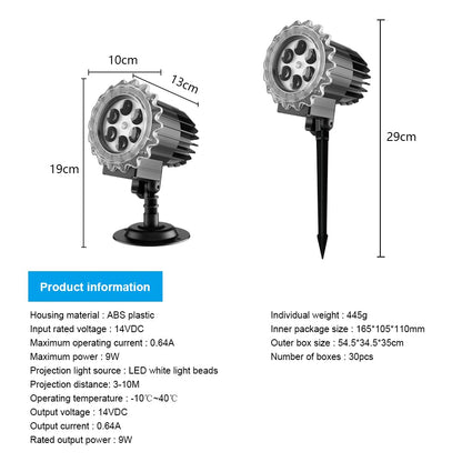 Christmas Snowfall Projector Lights, MILPROX Indoor Outdoor Holiday Snowflake Projector Lights, Clear Rotating Snow Falling Lamp for Halloween Xmas Party Garden Landscape Decoration（Snow Spots）