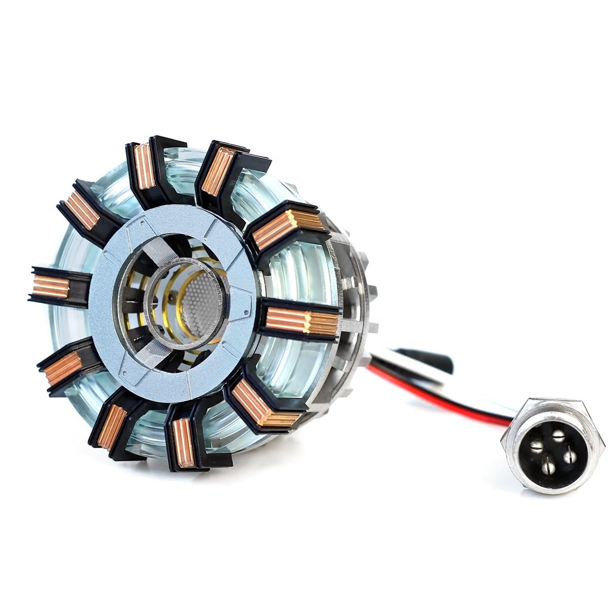 Euvdora 1:1 DIY Model Iron Man Arc Reactor MK2 LED Light Tony Stark Heart Chest Lamp Handmade Toys
