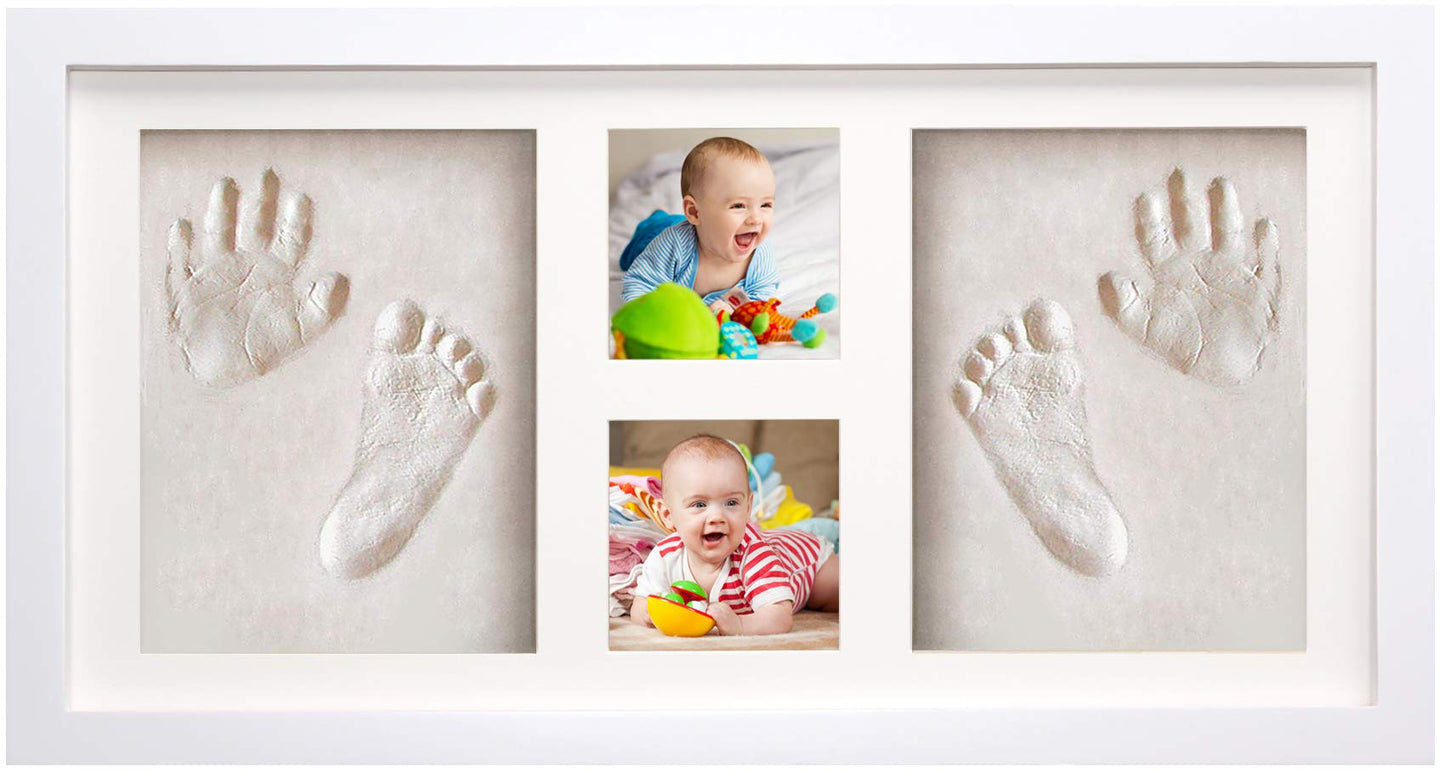 Bubbleliss Baby Hand and Footprint Kit Makes A Great Gift Present for Birthdays, Christenings and Baby Showers, Newborn Baby Keepsake Frames