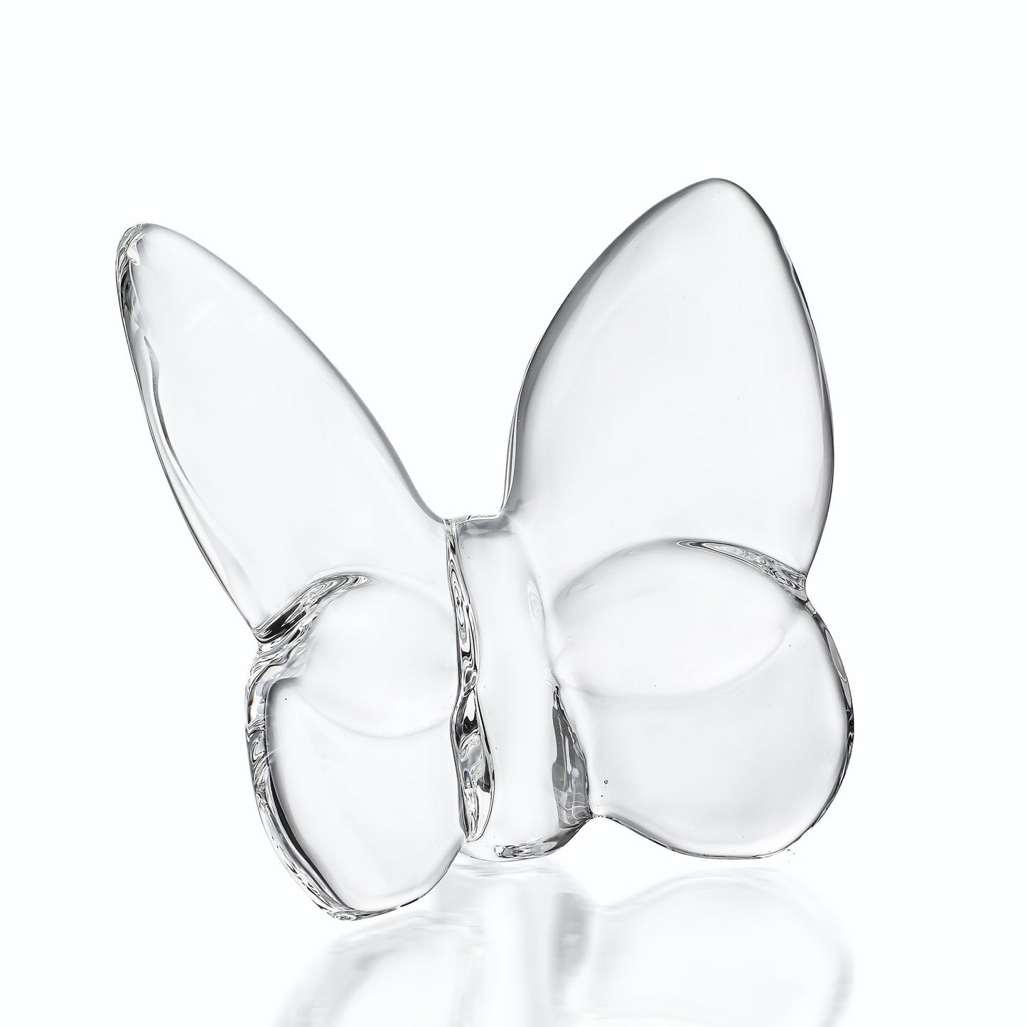 kanpura Crystal Flying Butterfly Figurine Collection Cut Glass Butterfly Ornament Statue Crystal Animal Collectible for Women (Clear)