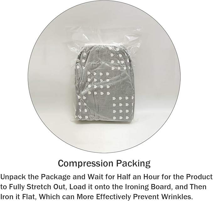 Ironing Board Cover and Pad Standard Size 15 x 54, 3 Pairs of Hook and Loop