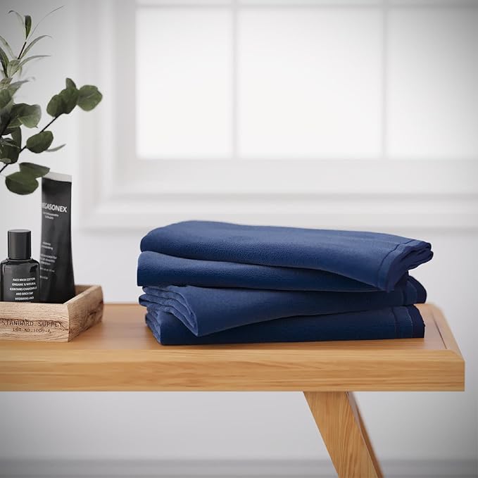 Creative Scents Cotton Fingertip Towels Set Blue