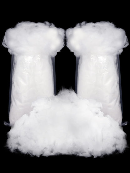 Riakrum Fake Snow Decor Fiber Artificial Snow Cotton Snow Fluffy Indoor Decoration for Winter Mantle Christmas Decoration(120 g)