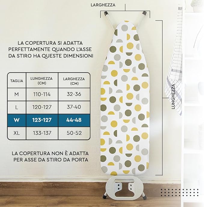 Encasa XO Ironing Board Cover and Pad 49"x18"