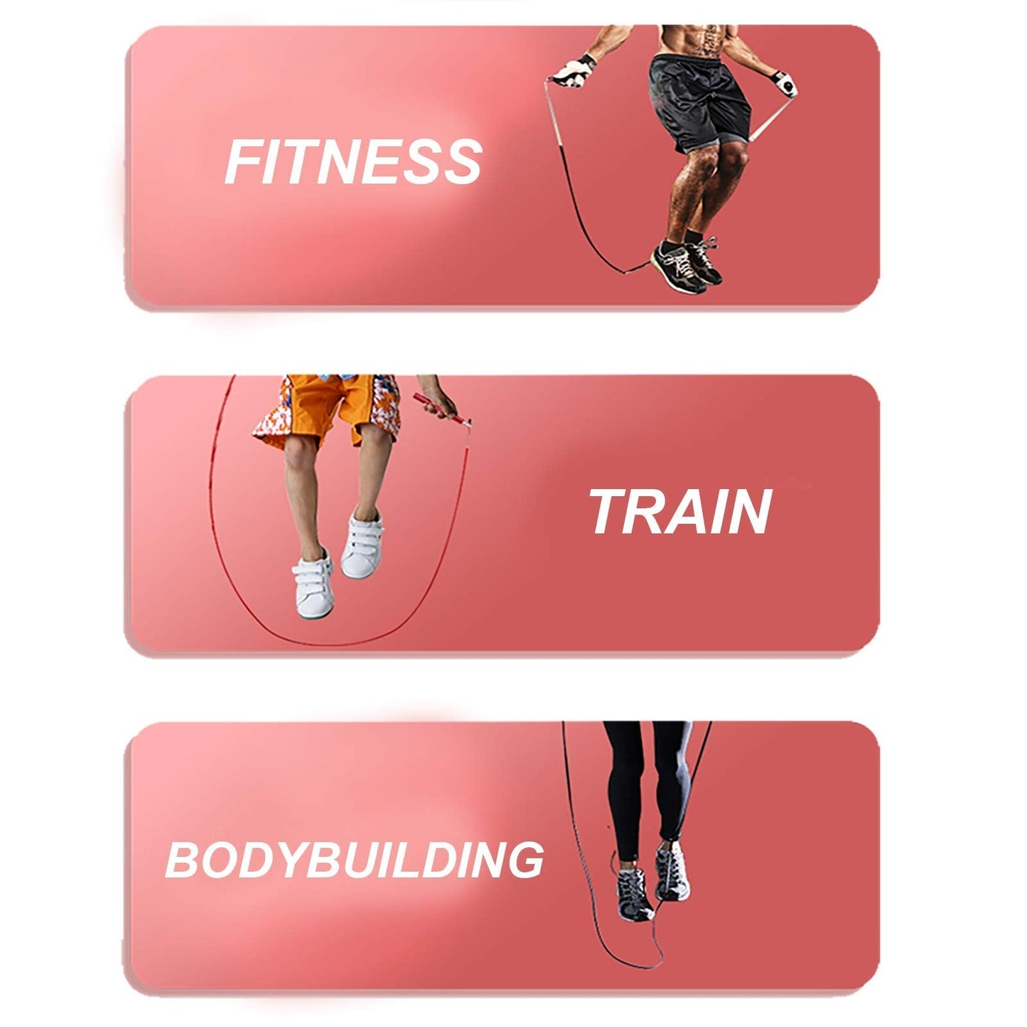 Speed Jump Rope - 360° Swivel Ball Bearing - Adjustable steel coated skipping rope- Aluminum Anti Skipping Handle -Fitness Training Boxing Sports Exercises -suitable for kids and adults(Black)