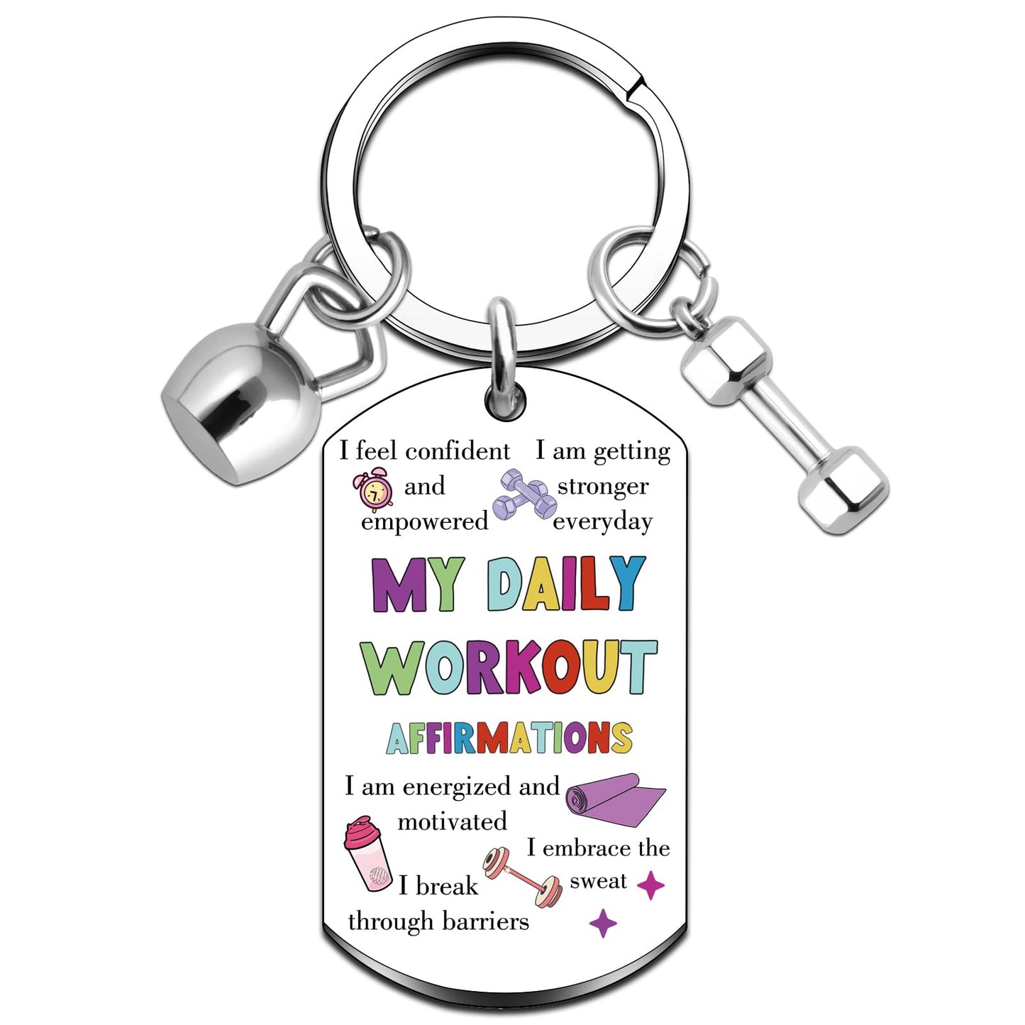 Gym Accessories for Women Gym Girl Essentials Gyms Bag Essentials Fitness Gifts for Women Workout Essentials Gym Keychain Motivational Keychain for Workout Gyms Accessories for Women Friends Sister