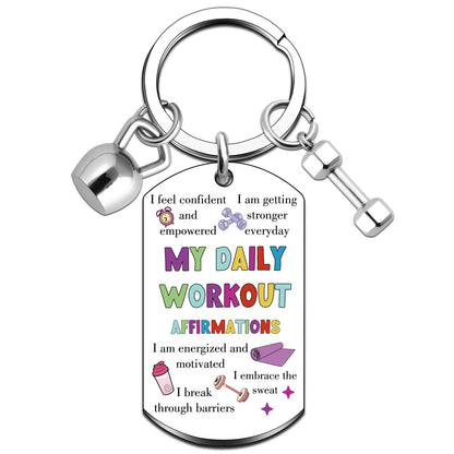 Gym Accessories for Women Gym Girl Essentials Gyms Bag Essentials Fitness Gifts for Women Workout Essentials Gym Keychain Motivational Keychain for Workout Gyms Accessories for Women Friends Sister