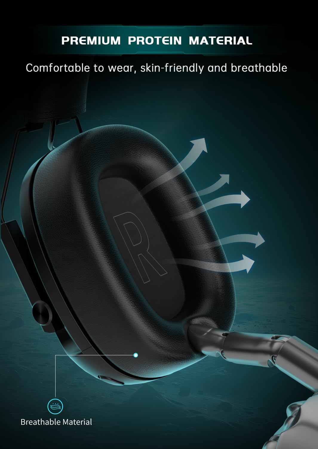 Rumoon Wireless Gaming Headset for PC, PS5, PS4, Switch, Gaming Headset with Detachable Noise Cancelling Mic, 2.4GHz & Bluetooth 5.3 Dual Connection, 7.1 Surround Sound Black