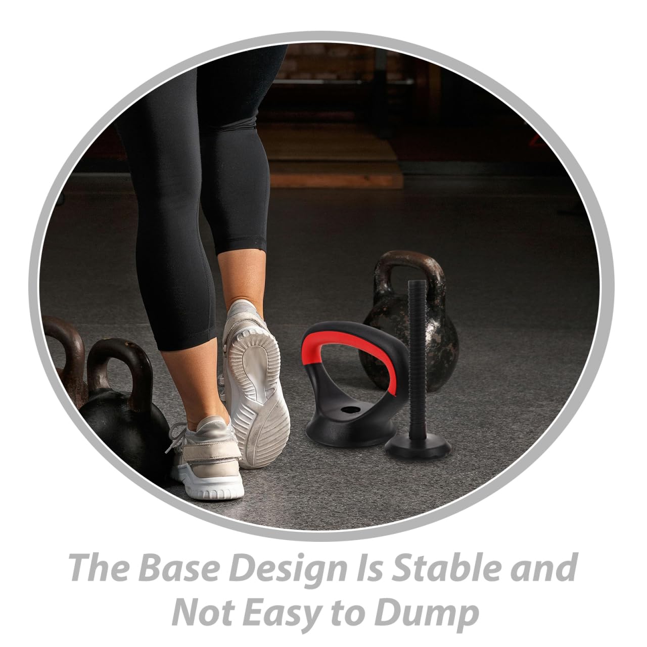 LIOOBO Kettlebell Handle for Dumbbells: Adjustable Kettlebell Grip Attachment for Strength Training, Portable Dumbbell Converter Adapter for Home Gym Workout Fit Adjustable Weights