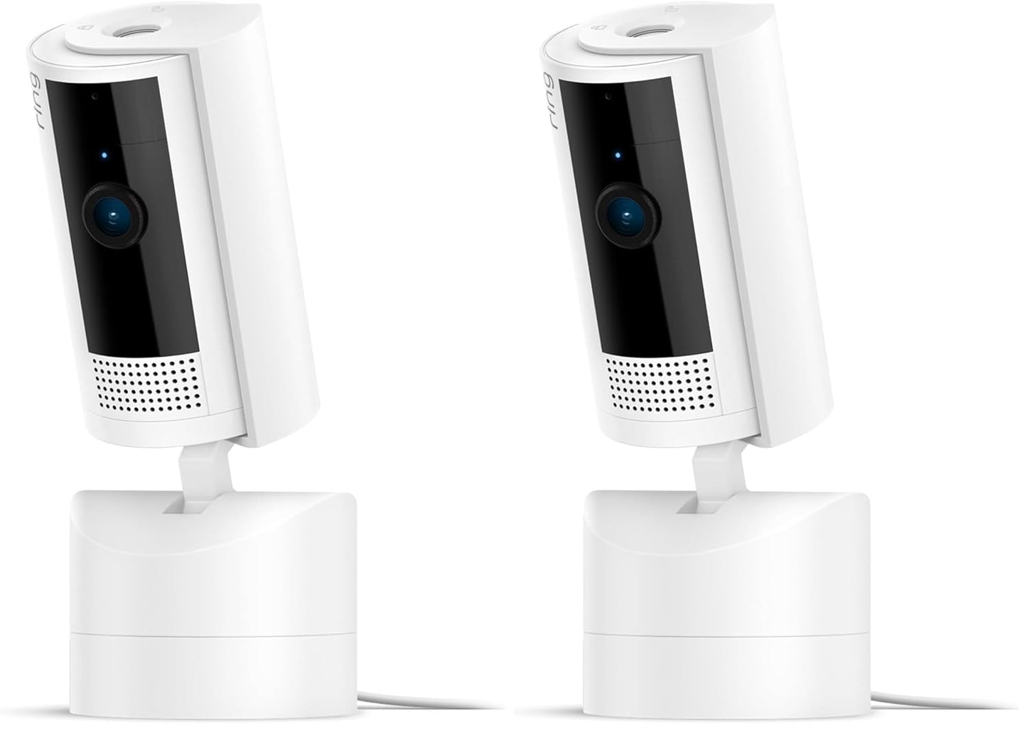 Ring Pan-Tilt Indoor Cam | See all around your home or business with 360° pan coverage, HD video, plus Two-Way Talk (2024 release) | White
