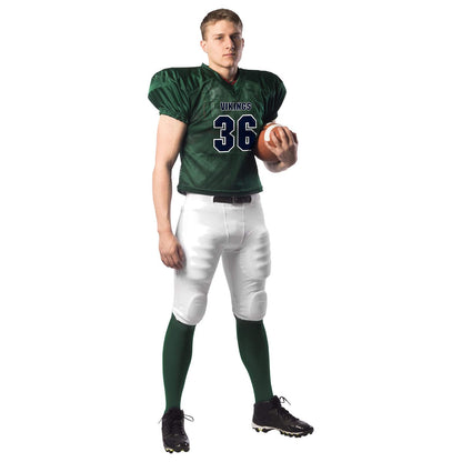 CHAMPRO Boys' Time Out Youth Stretch Football Practice Jersey Scarlet