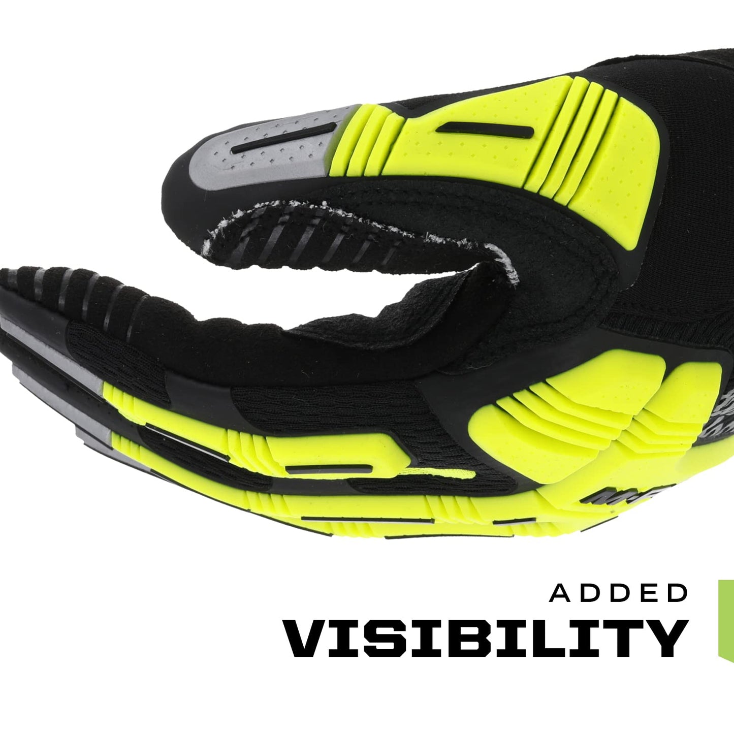 Mechanix Wear: Hi-Viz M-Pact E5 Work Gloves - Cut Resistant, Touch Capable, Impact Protection (X-Large, Fluorescent Yellow)