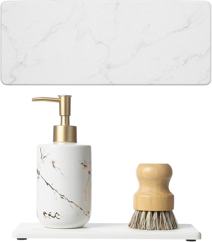 2PCS Water Absorbing Stone Drying Tray