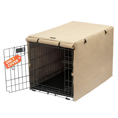 X-ZONE PET Double Door Dog Crate Cover - Polyester Pet Kennel Cover (Fits 24 30 36 42 48 inches Wire Crate)