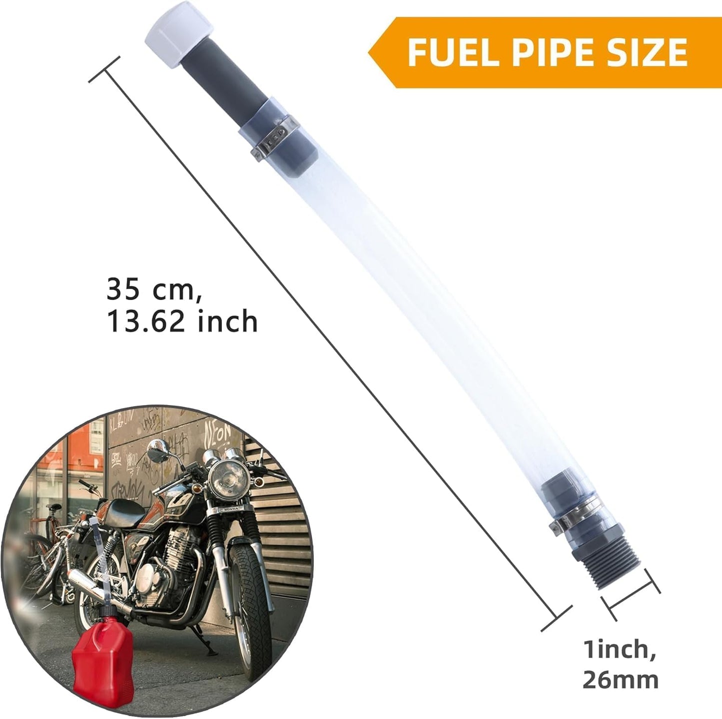 Mapleza 50 PCS Fuel Jug Hose Perfect for LC2 JEGS Jugs Gas Can Hoses Replacement Racing VP Fuel Jug Hose Gas Can Nozzle Suitable for 3/5/5.5 Gallon Jugs