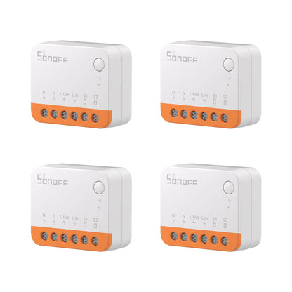 SONOFF MINIR4 10A Smart WiFi Extreme Wireless Light Switch,Universal DIY Module for Smart Home Automation Solution, Compatible with Alexa & Google Home Assistant, No Hub Required,4 Pack