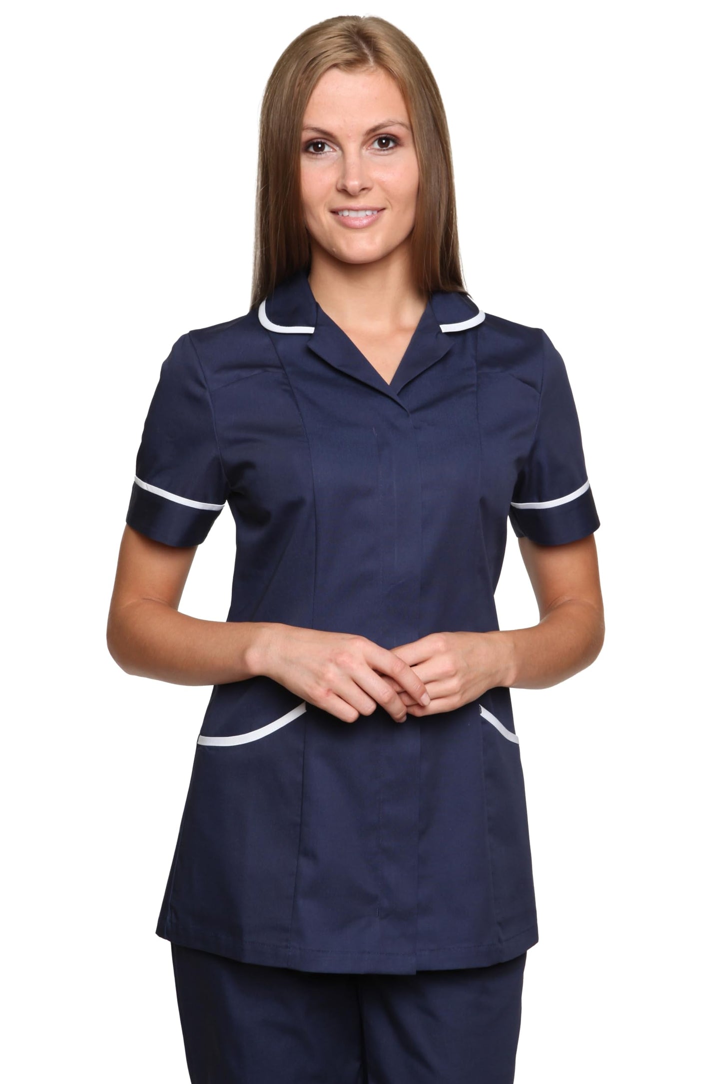 Mirabella Health & Beauty Women's Nightingale Healthcare Tunic Uniform Navy-White 16 UK