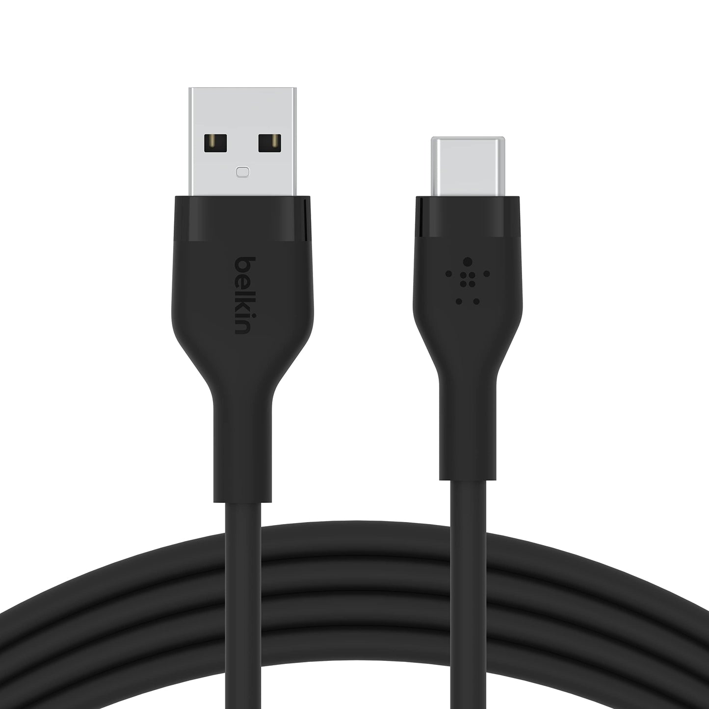 Belkin BoostCharge Pro Flex Braided USB-C to USB-A Cable (1M/3.3FT) USB-IF Certified Fast Charging Cable for iPhone 17, iPhone 17 Pro, iPad, Galaxy S25, Note, Pixel, Nintendo Switch 2 & More - Black