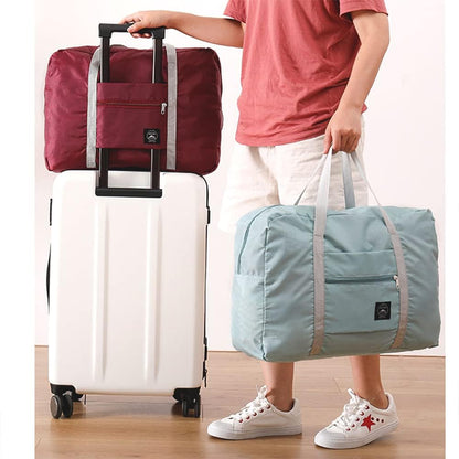 Foldable Travel Duffel Bag Tote Carry on Luggage Bag Spirit Airlines Personal item Sports Gym Bag Water Resistant Weekender Overnight Bags for Women and Men (Green)