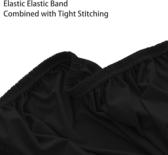 Super Stretch Ottoman Cover- Soft Form Fit Ottoman Cover Rectangular Ottoman