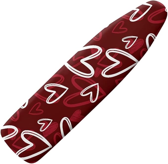 Red Heart 15x54 Ironing Board Cover Elastic Edge Romantic Iron Board Cover