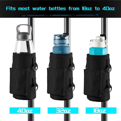 CHKAFEISTAR Magnetic Water Bottle Gym Bag: Securely Attaches to Gym Equipment, Waterproof with Water Bottle Holder, Perfect for Fitness, Travel, and Work