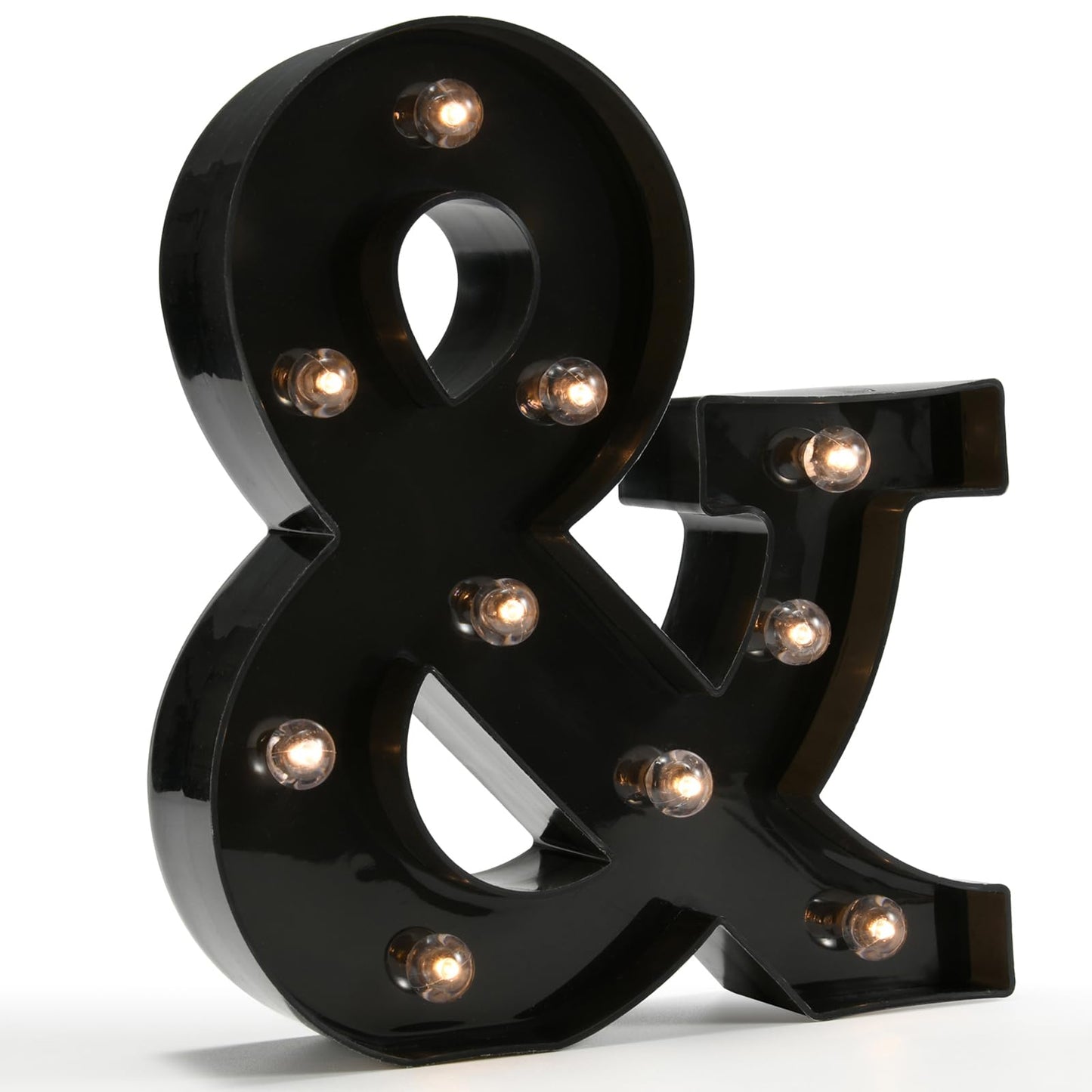 OYCBUZO Light Up Black Alphabet Marquee Letters Sign LED Marquee Number Lights Sign for Night Light Home Bar Christmas Lamp Birthday Party Wedding Decoration &