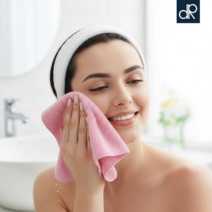 DecorRack 20 Pack 100% Cotton Wash Cloth, Luxurious Soft, 12 x 12 inch Ultra