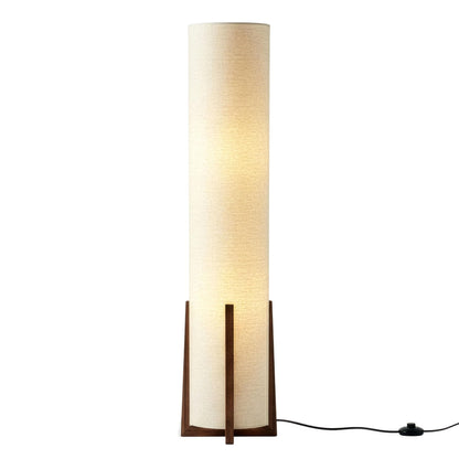 Brightech Parker Paper Lantern Floor lamp, 48 Inch Tall Lamp with Wood Frame, Asian Design for Bedroom, Decorative Tower Shade Lamp for Living Rooms & Offices, Great Living Room Décor