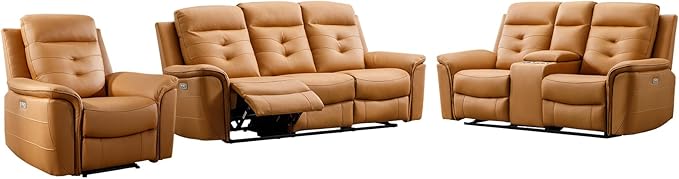 ANJ 3-Piece Power Recliner Sofa Set