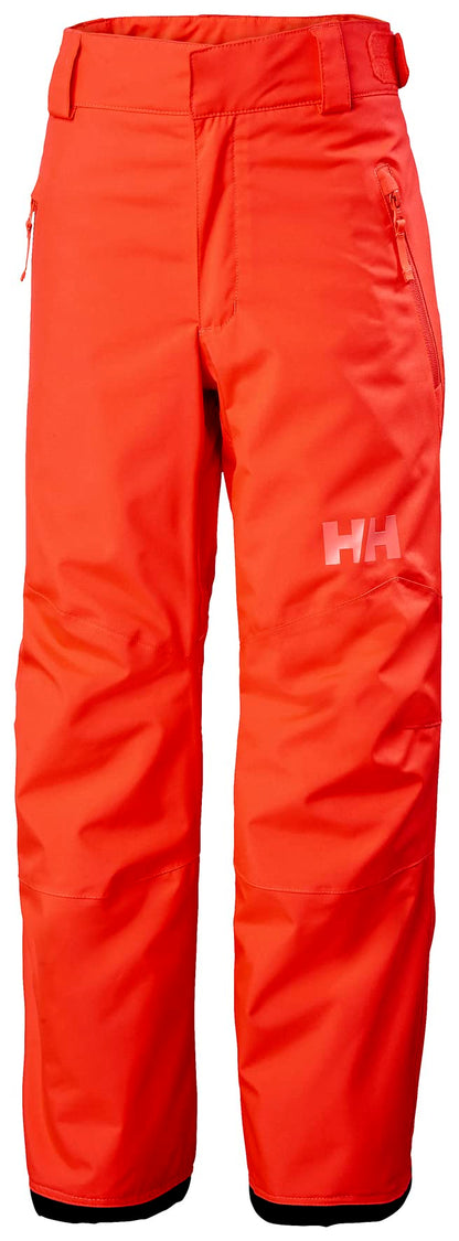 Helly Hansen Junior Legendary Pant - Waterproof Kids Snow Pants - Articulated Boys Ski Bottoms, Extendable Snow Gear for Kids - 247 Neon Coral - 8