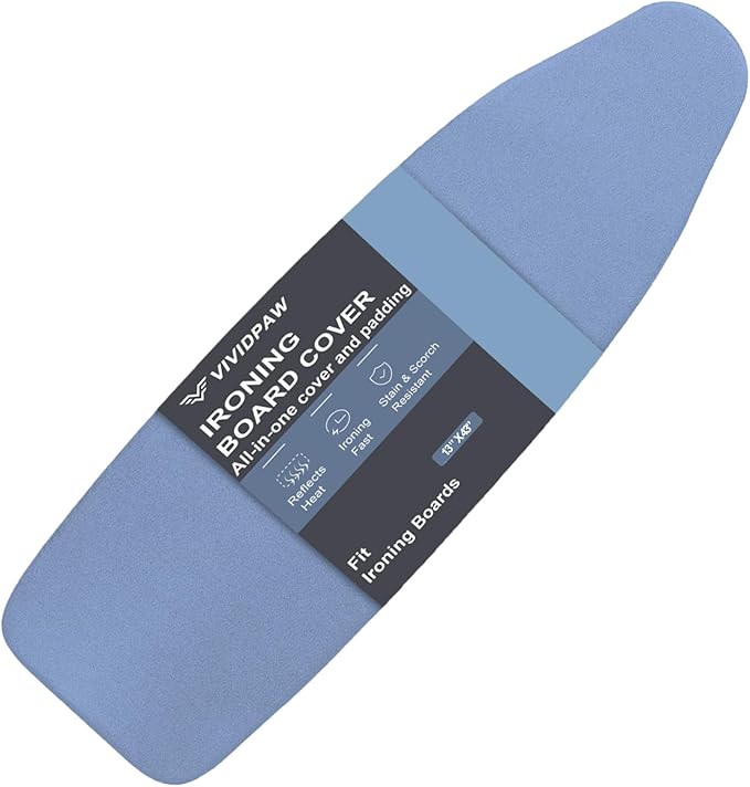 Ironing Board Cover and Pad, Small Size 13x43, Thick Padding, Elastic Edge