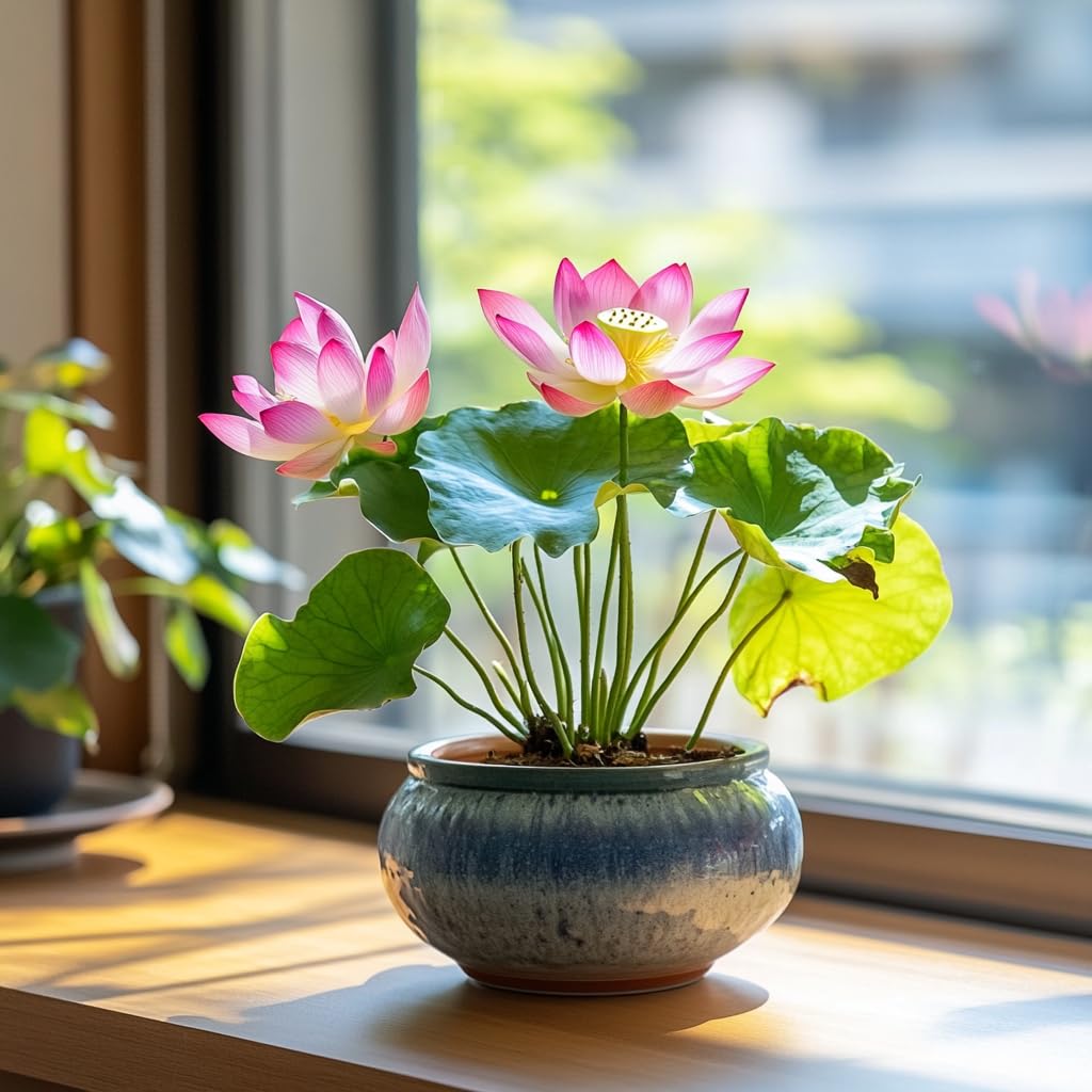 50 Mixed Bowl Lotus Seeds, Bonsai Lotus Seeds for Planting (Nelumbo), Aquatic Flowering Plant for Ponds, Water Gardens & Indoor Containers